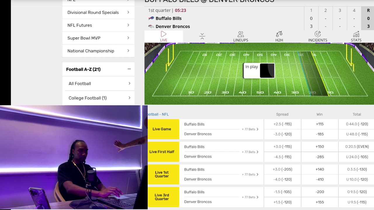 Recent stream thumbnail